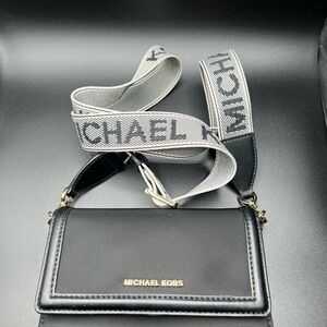 Michael Kors Black Crossbody Bag with Logo Strap